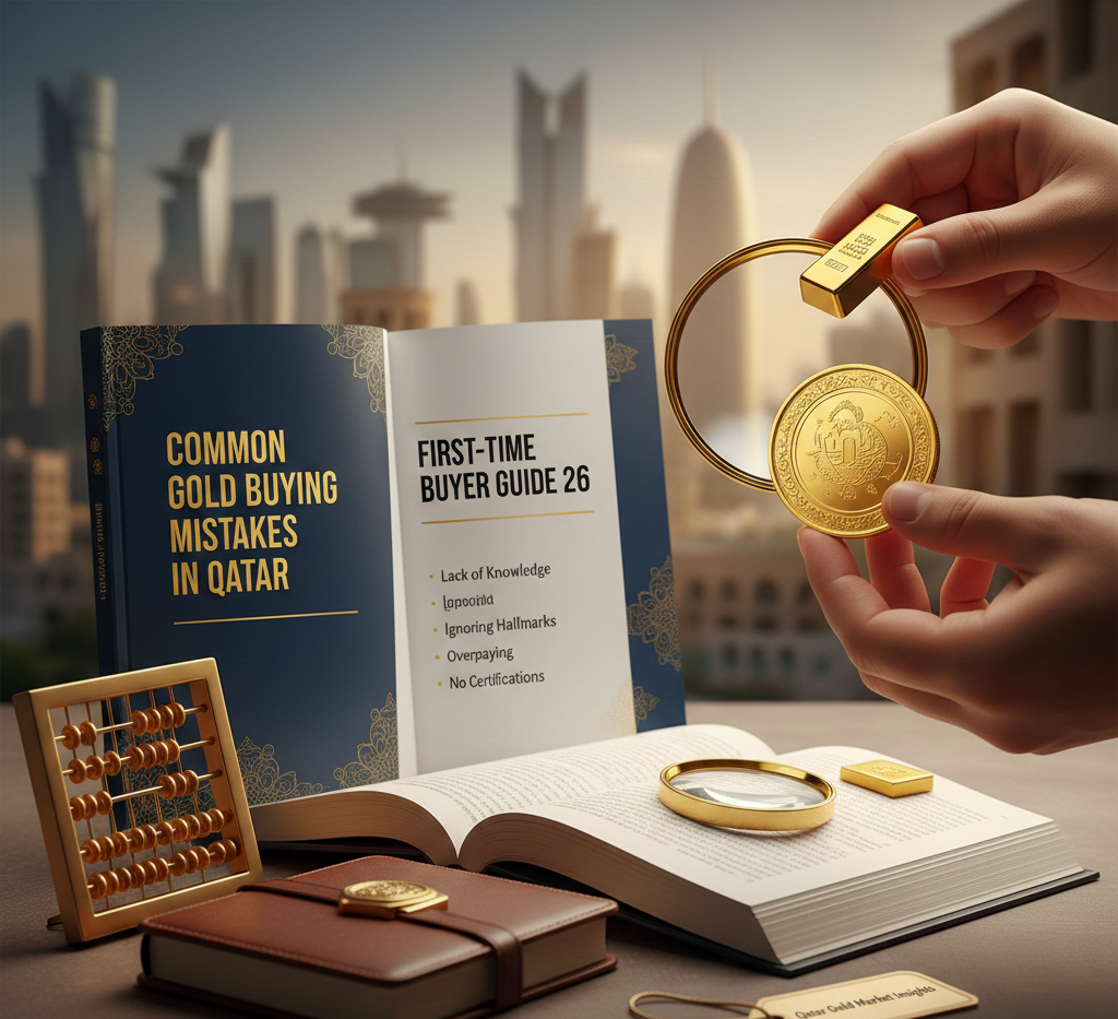 Know common gold buying mistakes in Qatar such as ignoring purity, not checking live gold rates, and overpaying