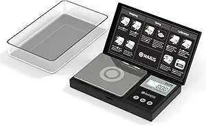 MAXUS Digital Pocket Gram Scale 500g x 0.01g High Precision with Tray
