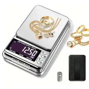 Jewelry Scale, 1kg/0.01g High Precision gram Scale & Pocket Scale