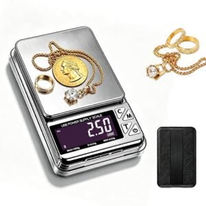 MEIYA Coin Scale, 600g x 0.01g Jewelry Scale with 7 Units & 3 Charging Interfaces