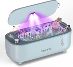 Ultrasonic Jewelry Cleaner, Smart Variable Frequency 47KHz - 50KHz