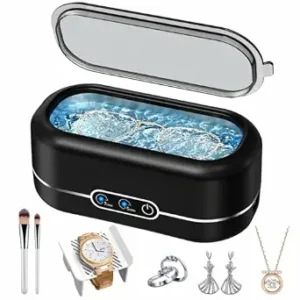 Miorcols Ultrasonic Jewelry Cleaner, 48KHz Jewelry Ultrasonic Cleaner Machine for All Jewelry