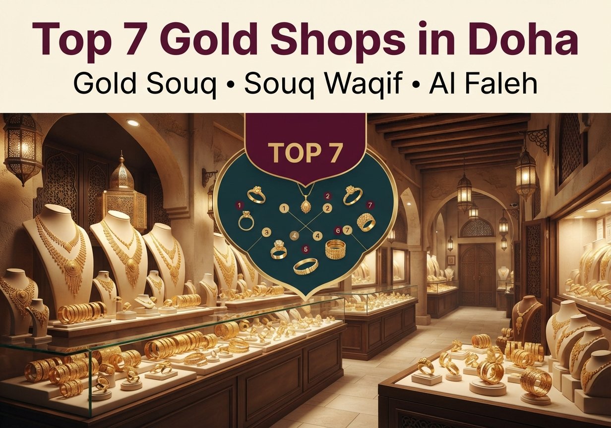 Top 7 best gold shops in Doha Gold Souq